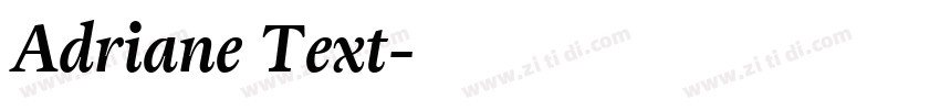 Adriane Text字体转换